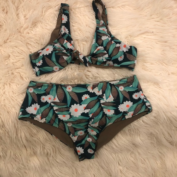 Flower high waist bikini - Picture 6 of 8